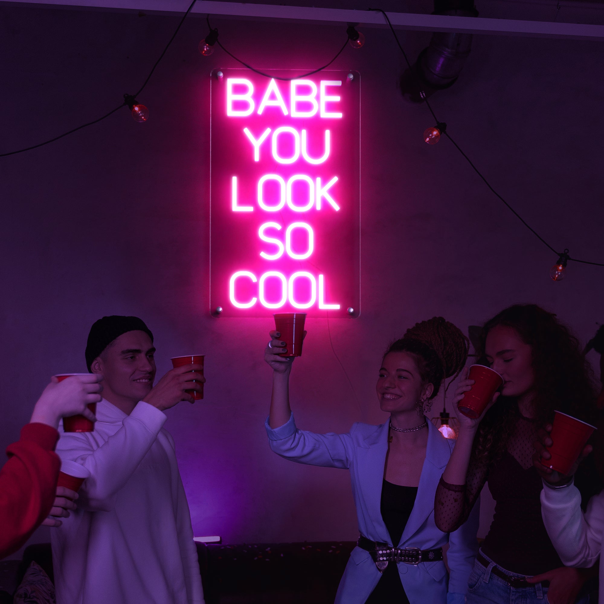"Babe You Look So Cool” Large Sign