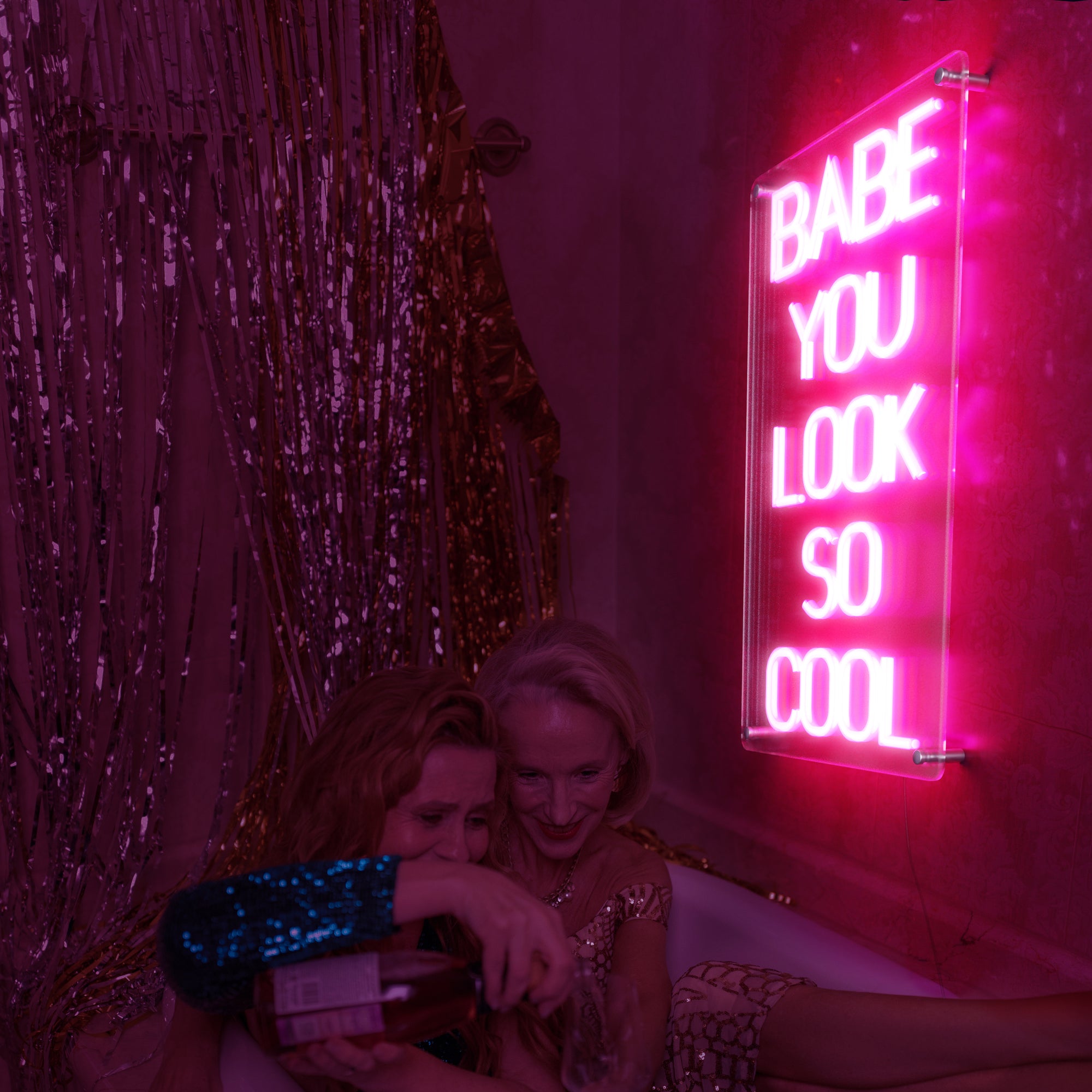 "Babe You Look So Cool” Large Sign