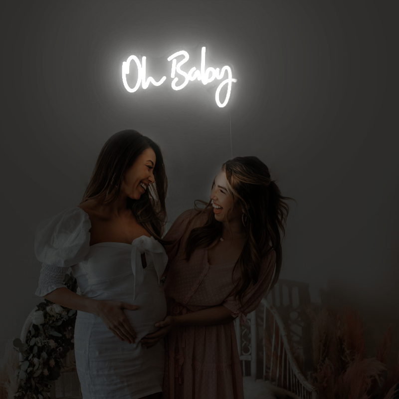 “Oh Baby” Large LED Neon Sign