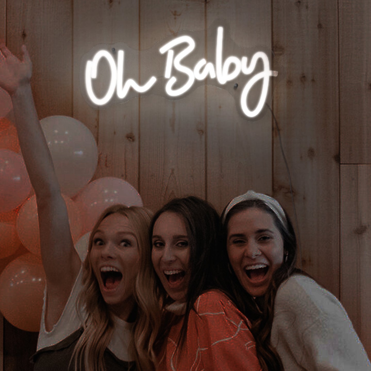 “Oh Baby” Large LED Neon Sign