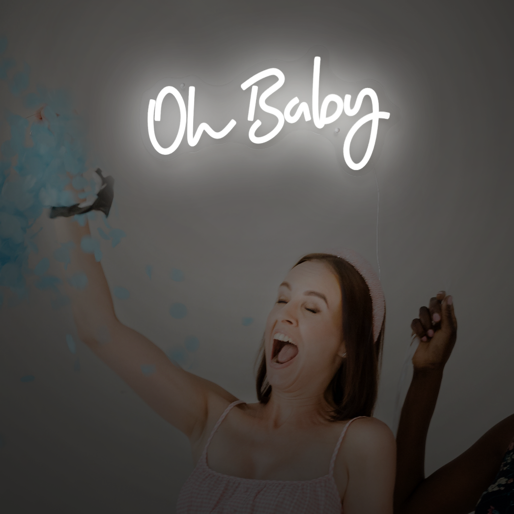 “Oh Baby” Large LED Neon Sign